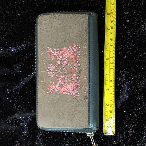 Juicy Couture y2k Vintage Velour Scottie Large Wallet - Picture 14 of 16